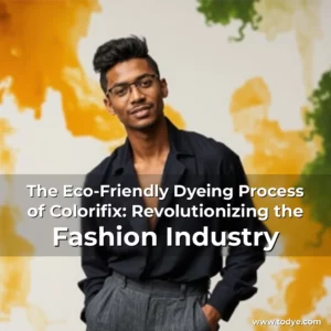 Artistic representation for The Eco-Friendly Dyeing Process of Colorifix: Revolutionizing the Fashion Industry