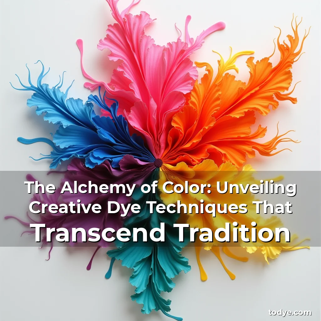 Artistic representation for The Alchemy of Color: Unveiling Creative Dye Techniques That Transcend Tradition