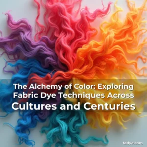 Artistic representation for The Alchemy of Color: Exploring Fabric Dye Techniques Across Cultures and Centuries