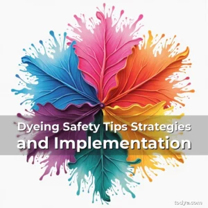 Artistic representation for Dyeing Safety Tips Strategies and Implementation