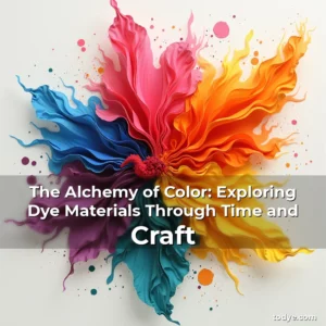 Artistic representation for The Alchemy of Color: Exploring Dye Materials Through Time and Craft