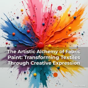 Artistic representation for The Artistic Alchemy of Fabric Paint: Transforming Textiles Through Creative Expression