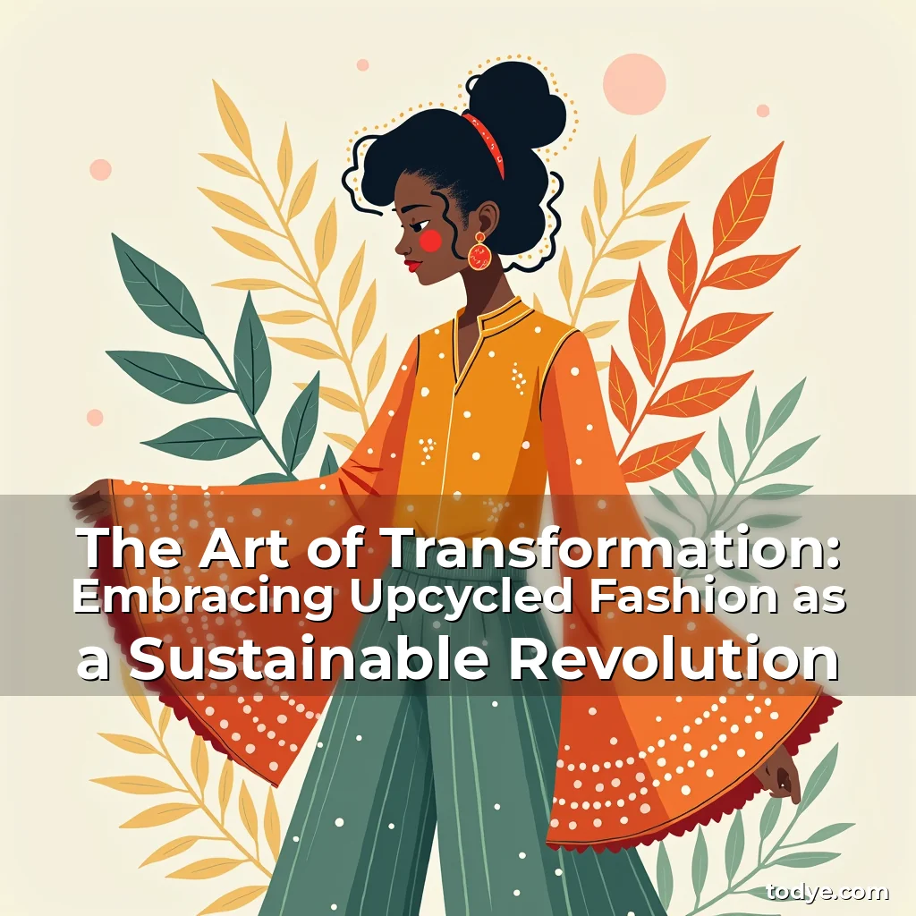 Artistic representation for The Art of Transformation: Embracing Upcycled Fashion as a Sustainable Revolution