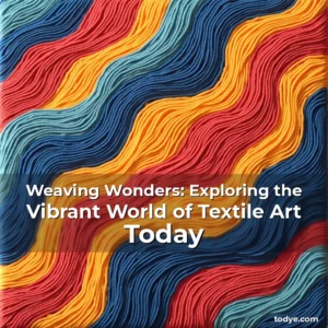 Artistic representation for Weaving Wonders: Exploring the Vibrant World of Textile Art Today