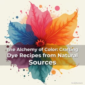 Artistic representation for The Alchemy of Color: Crafting Dye Recipes from Natural Sources